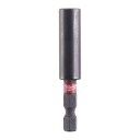 Milwaukee 1/4" SHOCKWAVE Bitsholder 60mm Magnetisk for Elektroverktøy