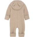 Huttelihut Camel Melange Pram Suit Ears Wool Fleece (S) 56