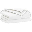 vidaXL Dyne Sett med pute Hvit 140 x 200 cm Bomull, bambus, polyester