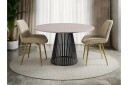 Beylen Matbord 100 cm Rund - Beige/Svart