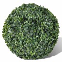 vidaXL Kunstig rund busk 35 cm med solcelledrevet lys 2stk