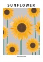 Sunflower National flower och Ukraine Plakat / 21x30cm
