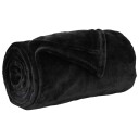 vidaXL Kastteppe Svart 240 x 270 cm Fleece