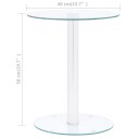 vidaXL Salongbord gjennomsiktig 40 cm herdet glass