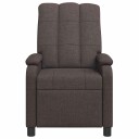 vidaXL Recliner Mørk brun Stoff