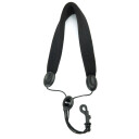 D'Addario Woodwinds D'Addario Sla18 Padded Saxophone Strap Tenor/bari Sax, Snap Hook