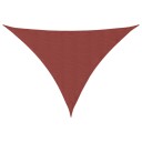 vidaXL Solseil oxfordstoff trekantet 4x5x6,4 m terrakotta