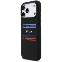 BMW M MagSafe Siliconetui Horisontale Linjer til iPhone 17 Pro Max Svart