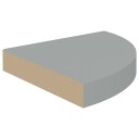 vidaXL Flytende vegghyller 4 stk gr? 25x25x3,8 cm MDF