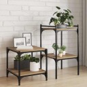  Bokhyllebrett 4 pcs Brun 40 x 40 x 1.5 cm Konstruert tre
