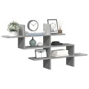  Vegghylle betonggrå 124,5x18x60,5 cm konstruert tre 8721158361318