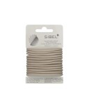 Sibel Elastic Thick Hair Bands 12 stk Brown