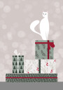 Retro cat and gifts Plakat Plakat / 21x30cm