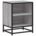  Nattbord grå sonoma 40x31x50 cm konstruert tre og metall 8721102837647