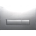 MEPAorbit betjeningsplate, 2-delt, blank krom, utenpåliggende/Planum chrome