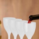 Vinglass i plast sett med 6 stk