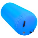 vidaXL Oppblåsbar gymnastikkrull med pumpe 120x75 cm PVC blå