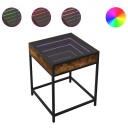  Salongbord med Infinity LED røkt eik 40x40x51 cm 3284093