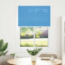  Plisségardin Blå 85x150 cm Stoffbredde 84,4 Polyester
