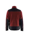 Knitted jacket burned red/black