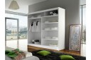 Garderobe + LED - Svart