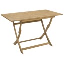 Sammenleggbart hagebord 120x70x75 cm heltre akasie