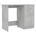 vidaXL Skrivebord betonggrå 100x50x76 cm sponplate