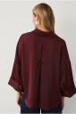 Ellos Collection   Bluse i sateng   Rød