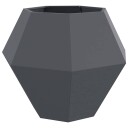 vidaXL Plantekassed Antrasitt 100 x 100 x 80 cm Stål