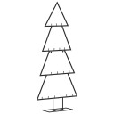 vidaXL Juletre til dekorasjon metall svart 90 cm