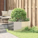 vidaXL Plantekassed sølv 120 x 120 x 50 cm Galvanisert Stål