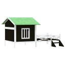 Vidaxl Hundekennel Grå 159X120X88.5 cm Heltre Furu
