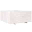  Plantekasse hvit 100x100x49,5 cm heltre furu