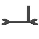 Skrivebord HOME4YOU Ergo med ett ben 70x40x67,5-106 cm manuell, svart - svart