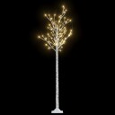 vidaXL Juletre 200 LED 1,8 m varmhvit silje innendørs og utendørs