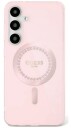 Guess HC Rhinestone Deksel for Samsung Galaxy S25   MagSafe Kompatibel Rosa