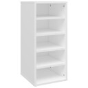vidaXL Skoskap hvit 31,5x35x70 cm sponplate