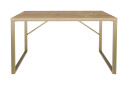 Skrivebord Wraphis 60x74x120 cm   Gull/Brun