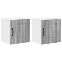  Kjøkkenskap 2 pcs Grå Sonoma 40 x 31 x 40 cm Konstruert tre