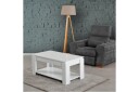Comfortale Sofabord 104 cm med Oppbevaringshylle - Hvit