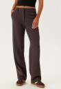 Bubbleroom Straight High Waist Suit Trousers