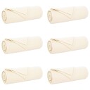 vidaXL Kastepledd 6 pcs Krem 350 x 270 cm Fleece