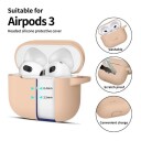Tech Protect Silicone Hook Case for Apple AirPods 3 Beige