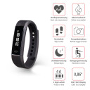 Hama Fit Track 1900 Fitness Tracker Smartband Svart