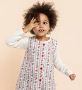 Flöss Kjole   Denim   Aria   Blue Air Rose   Flöss   1½ år (86)   Kjole Blå Hvit Rød