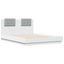  Sengeramme med hodegavl hvit 120x190 cm konstruert tre 8721012276963