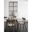 Rowico Home Taransay Spisebord, Brun marmor, eik, Ø125 Unoliving 1729647-02-0 1729644-01-0