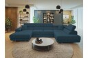 Gabina Sofa med Divan og Sjeselong 4 seter   Blå