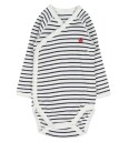 Petit Bateau Bodies ML 3 Pack White/Navy N/46