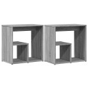  Sidebord 2 stk grå sonoma 50x30x50 cm konstruert tre 840566